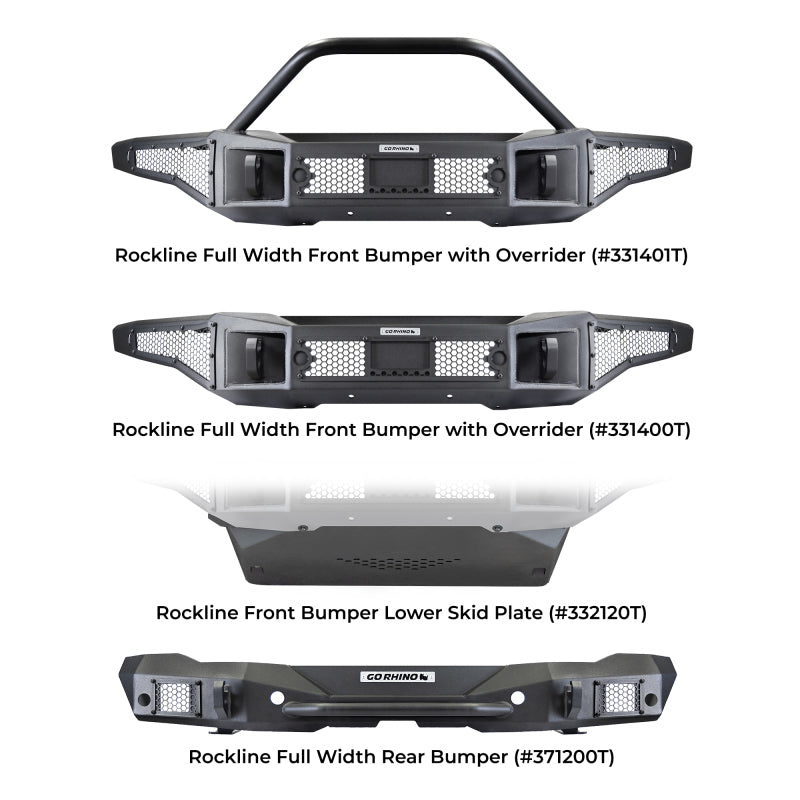 Load image into Gallery viewer, Go Rhino 21-24 Ford Bronco 2/4dr (Excl. Sport) Rockline Rear Full Width Bumper