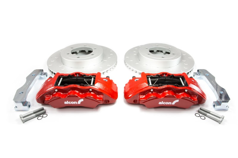 Load image into Gallery viewer, Alcon 2016+ Toyota Tacoma w/ 17in+ Wheels 352x30mm Rotors 6-Piston Calipers Front Brake Kit - Red