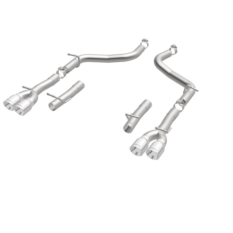 Load image into Gallery viewer, MagnaFlow Axle-Back, SS, 2.5in, Quad Split Rear 3.5in Tip 2015 Dodge Challenger 3.6L V6