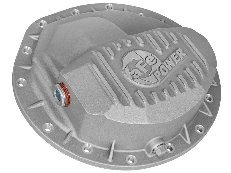 Load image into Gallery viewer, aFe Front Differential Cover (Raw; Street Series); Dodge Diesel Trucks 03-12 L6-5.9/6.7L (td)