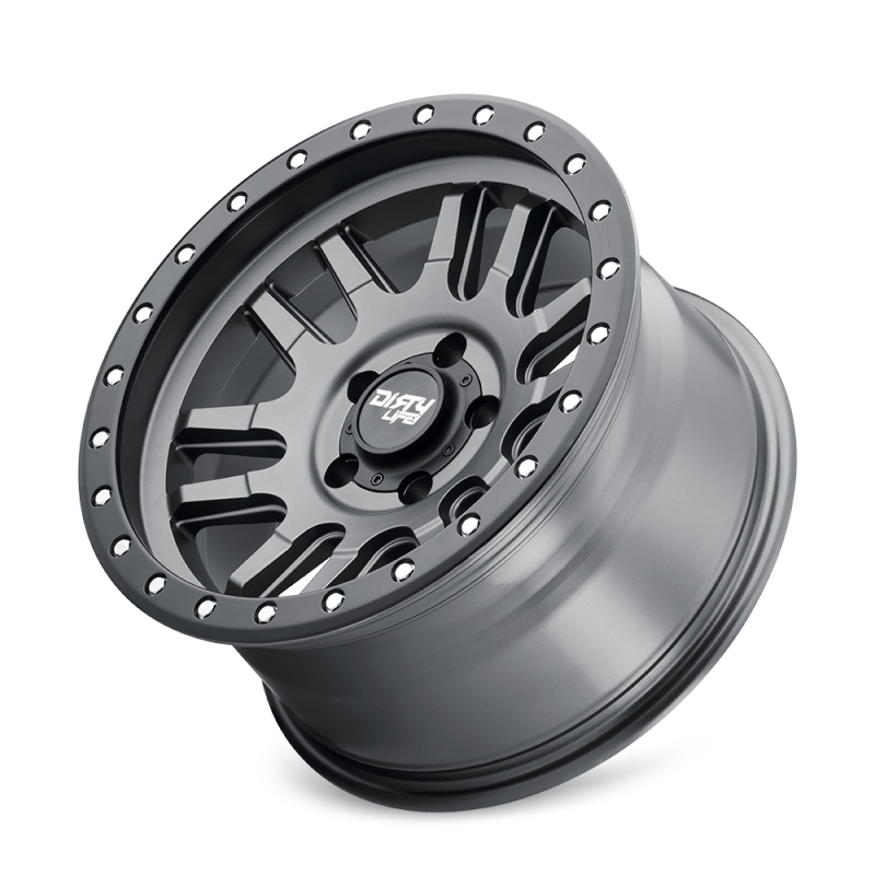 Load image into Gallery viewer, Dirty Life 9309 Canyon Pro 17x9/6x139.7 BP/0mm Offset/106mm Hub Satin Graphite Wheel - Beadlock