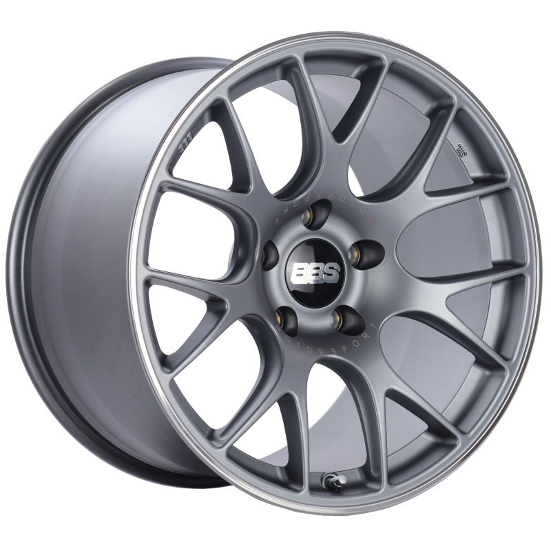 Load image into Gallery viewer, BBS CH-R 19x12 5x130 ET45 CB71.6 Satin Titanium Polished Rim Protector Wheel