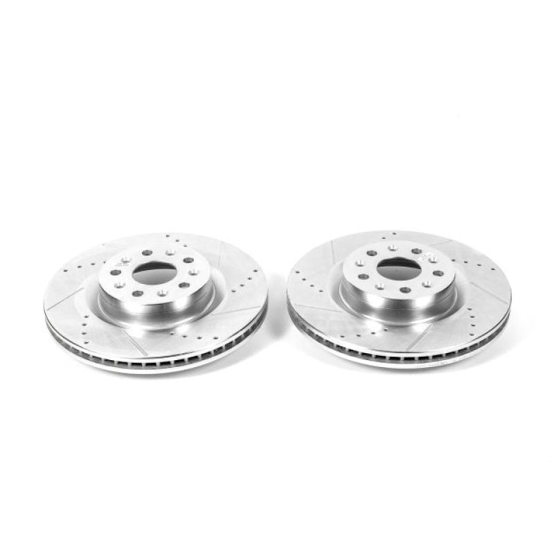 Load image into Gallery viewer, Power Stop 16-19 Cadillac CT6 Front Evolution Drilled & Slotted Rotors - Pair