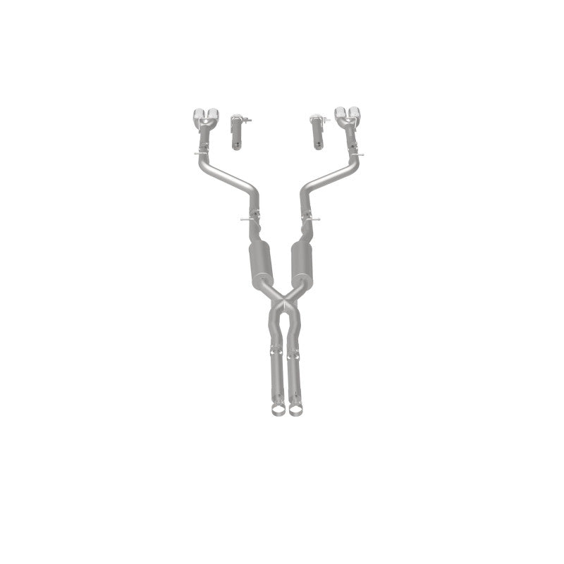 Load image into Gallery viewer, MagnaFlow Cat-Back, SS, 2.5in, Quad Split Rear 3.5in Tip 2015 Dodge Challenger R/T 5.7L