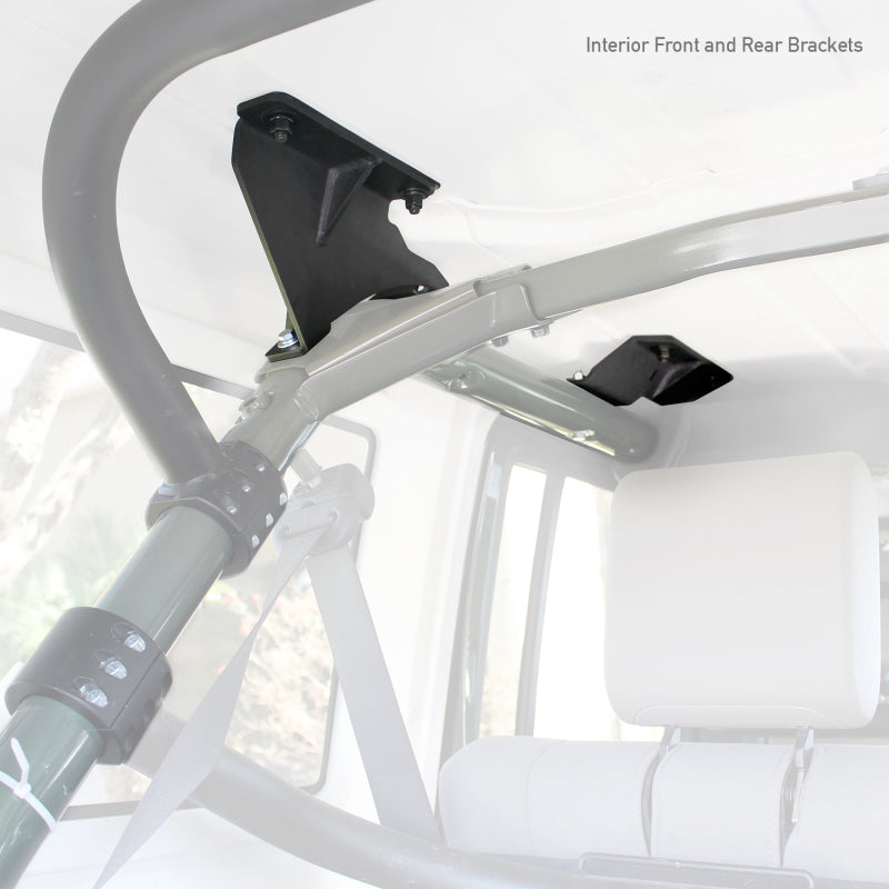 Load image into Gallery viewer, Go Rhino 07-17 Jeep Wrangler 4dr Mounting Kit for SRM Rack