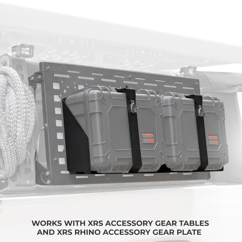 Load image into Gallery viewer, Go Rhino XVenture Gear Hard Case Mount Medium 18in. (Mount ONLY for XRS/SRM Racks) - Tex. Blk