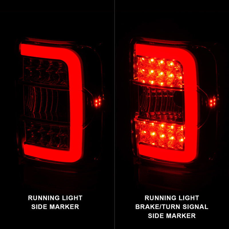 Load image into Gallery viewer, ANZO 2001-2011 Ford Ranger LED Tail Lights w/ Light Bar Chrome Housing Red/Clear Lens