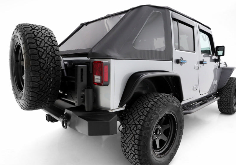 Load image into Gallery viewer, Rampage 07-18 Jeep Wrangler JK Unlimited TrailCrawler Rock Slider & Rocker Guard - Black