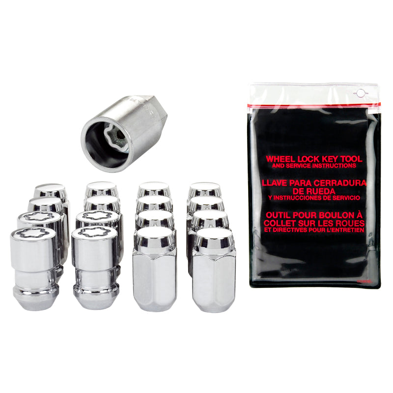 Load image into Gallery viewer, McGard 4 Lug Hex Install Kit w/Locks (Cone Seat Nut) 1/2-20 / 13/16 Hex / 1.5in. Length - Chrome