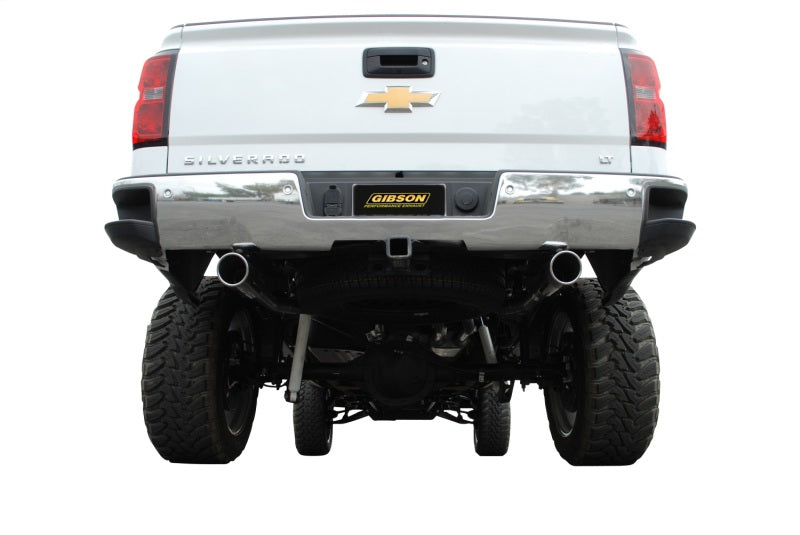 Load image into Gallery viewer, Gibson 14-18 Chevrolet Silverado 1500 LTZ 6.2L 3.5in/2.25in Cat-Back Dual Split Exhaust - Stainless