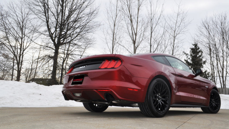 Load image into Gallery viewer, Corsa 2015-2025 Ford Mustang GT 3.0in Inlet / 4.5in Outlet Black PVD Tip Kit (For Corsa ExhaustOnly)