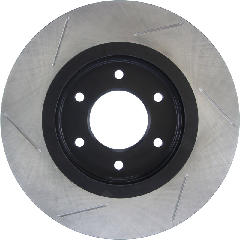 Load image into Gallery viewer, StopTech Power Slot 08-09 Infiniti QX4/QX56 / 07-09 Nissan Armada Left Front Slotted Rotor