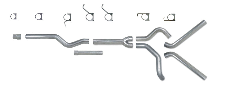 Load image into Gallery viewer, Diamond Eye KIT 4in Catback MFLR REPLACMENT PIPE DUAL AL: 2006-2007.5 CHEVY/GMC 6.6L 2500/3500