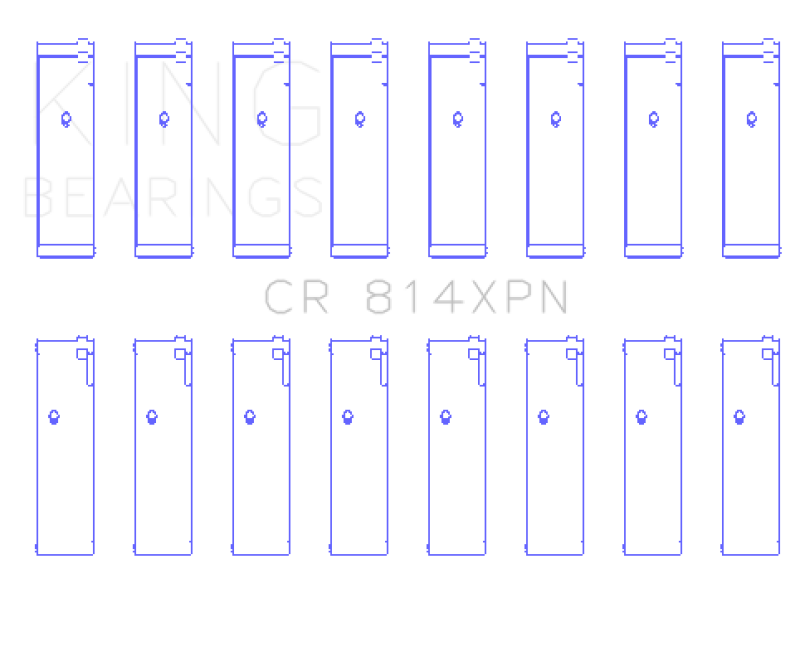 Load image into Gallery viewer, King Engine Bearings Ford 351ci 5.8L 16V (size 010) Connecting Rod Bearing Set