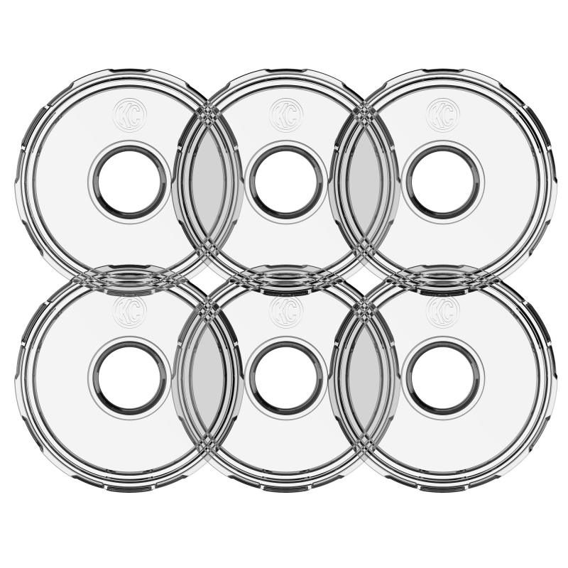 Load image into Gallery viewer, KC HiLiTES Cyclone V2 LED - Replacement Lens - Clear - 6-PK