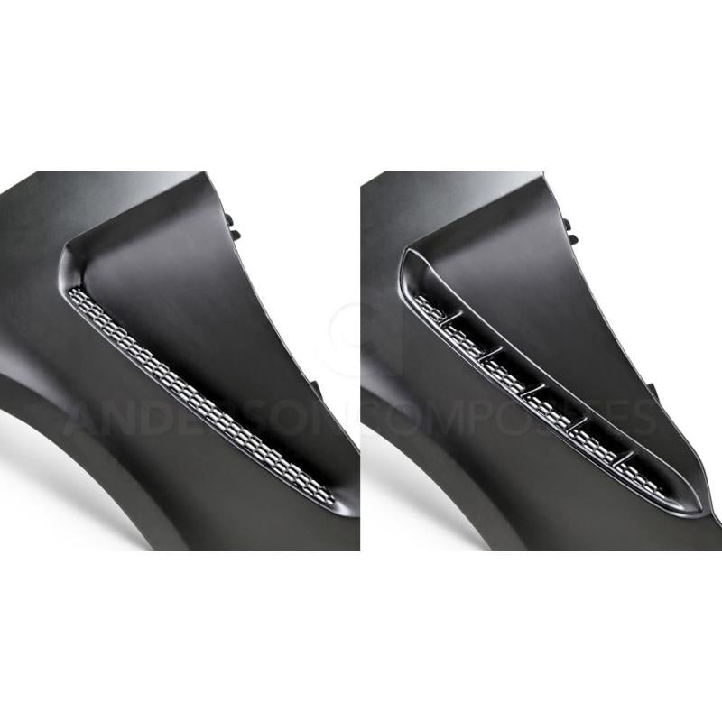 Load image into Gallery viewer, Anderson Composites 15-16 Ford Mustang GT350 Style Fiberglass Front Fenders