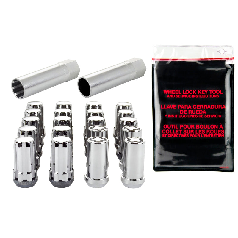 Load image into Gallery viewer, McGard SplineDrive Tuner 5 Lug Install Kit w/Locks & Tool (Cone) M14X1.5 / 1in. Hex - Chrome