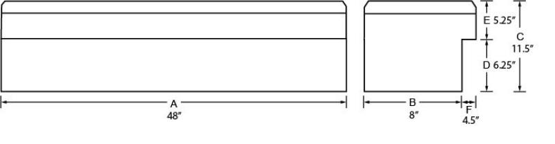 Load image into Gallery viewer, Tradesman Aluminum Side Bin Truck Tool Box w/Push Button (48in.) - Black