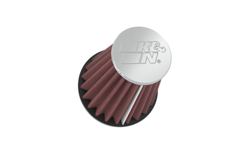 Load image into Gallery viewer, K&N Universal Chrome Filter 2.25 Inch Flange / 3.5 Inch Base / 2 Inch Top / 4 Inch Height