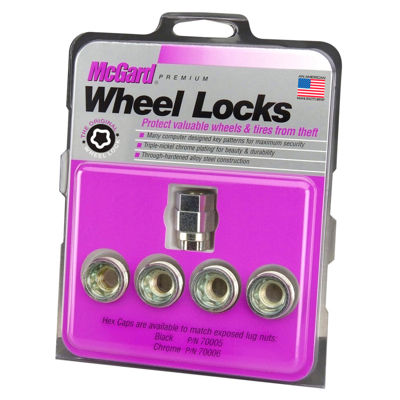 Load image into Gallery viewer, McGard Wheel Lock Nut Set - 4pk. (Under Hub Cap / Cone Seat) M12X1.25 / 19mm & 21mm Hex / .775in. L