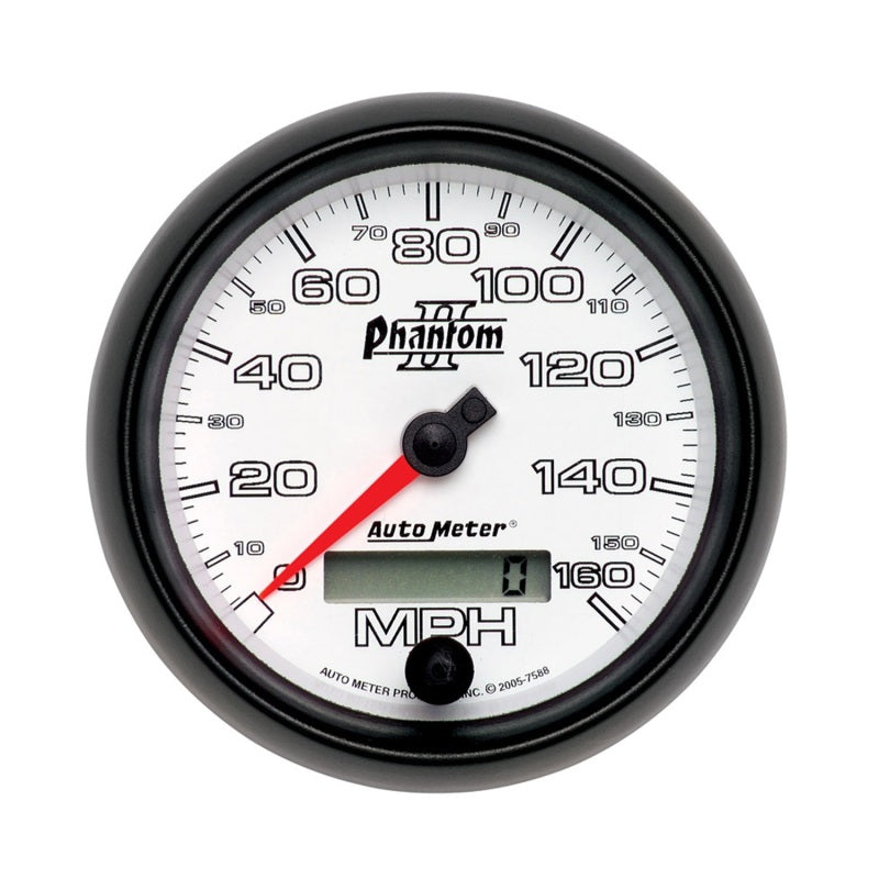 Load image into Gallery viewer, Autometer Phantom II 3-3/8in 160 MPH Electronic Programmable In-Dash Speedometer