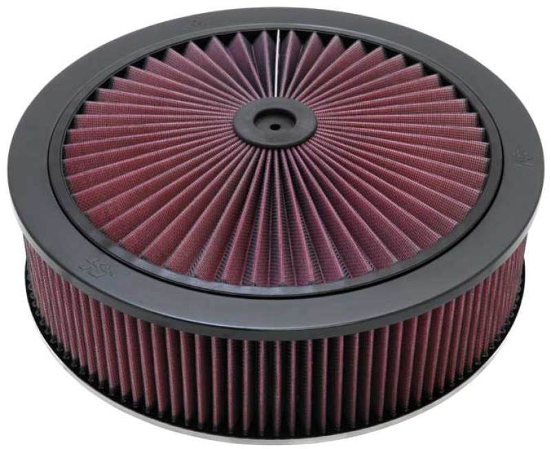 Load image into Gallery viewer, K&N X-Stream Top Filter Black 14 inch OD 5.125 inch Neck Flange 5.875 inch H