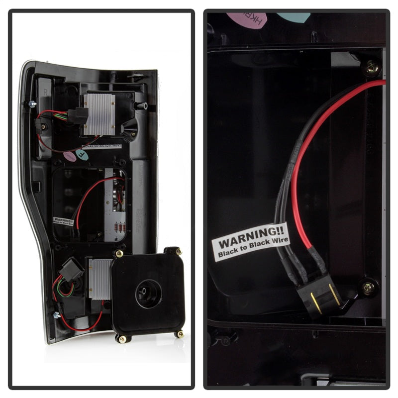 Load image into Gallery viewer, Spyder 17-18 Ford F-250 Super Duty (Excl LED Models) LED Tail Lights - Chrome (ALT-YD-FS17-LED-C)