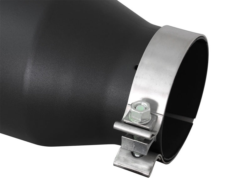 Load image into Gallery viewer, aFe Diesel Exhaust Tip Bolt On Black 4in Inlet x 6in Outlet x 15in