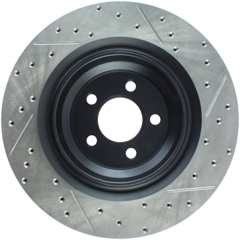 Load image into Gallery viewer, StopTech SportStop 06-09 Chrysler SRT-8 Rear Right Drilled & Slotted Rotor