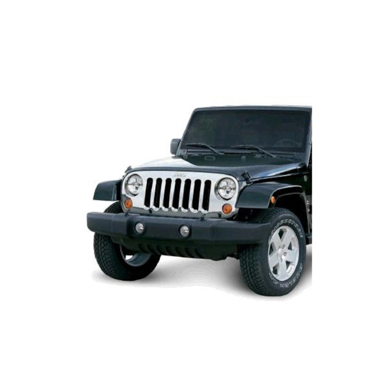 Load image into Gallery viewer, Omix Chrome Grille Overlay 07-18 Jeep Wrangler JK