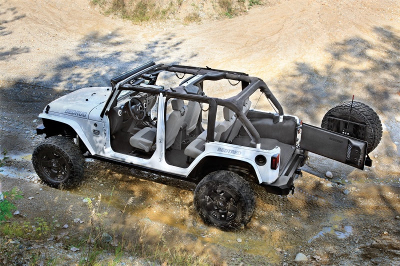 Load image into Gallery viewer, BedRug 07-10 Jeep JK Unlimited 4Dr Rear 5pc BedTred Cargo Kit (Incl Tailgate & Tub Liner)