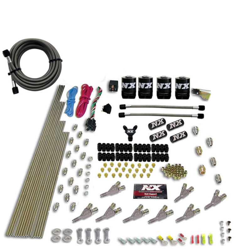 Load image into Gallery viewer, Nitrous Express STD Nozzle Nitrous Kit (200-500HP) Gas w/Dist Block & 4 Solenoids w/o Bottle