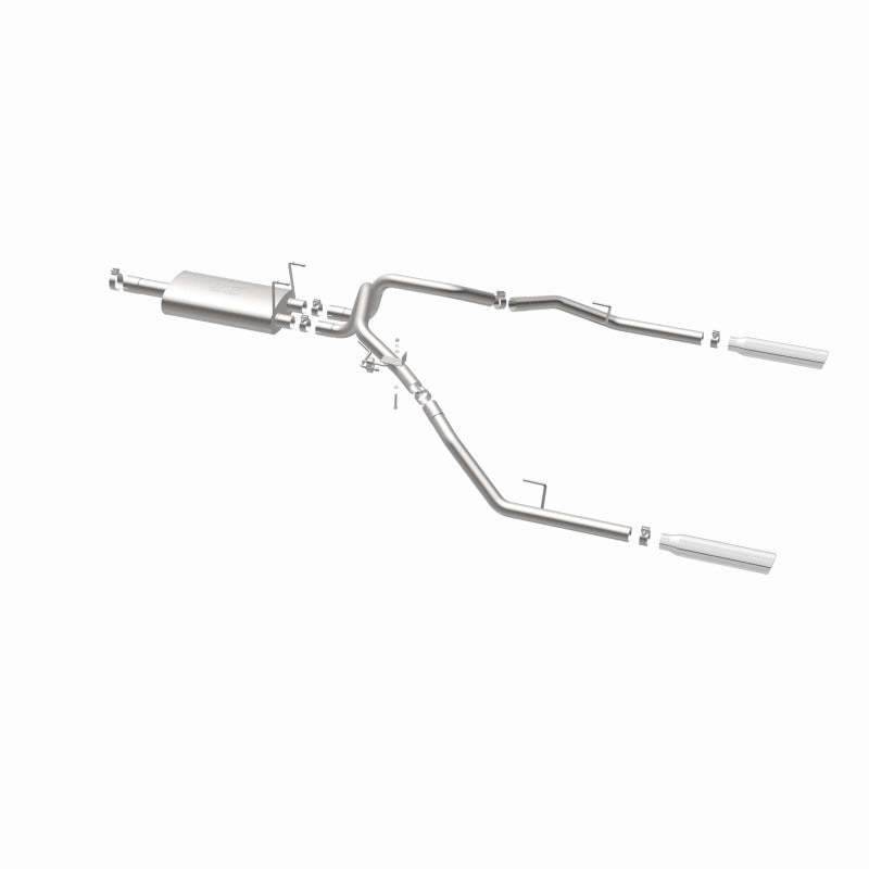 Load image into Gallery viewer, Magnaflow 09-13 Dodge Ram 1500 V6 3.6L Dual Spilt Rear Exit Polished Stainless C/B Perf Exhaust