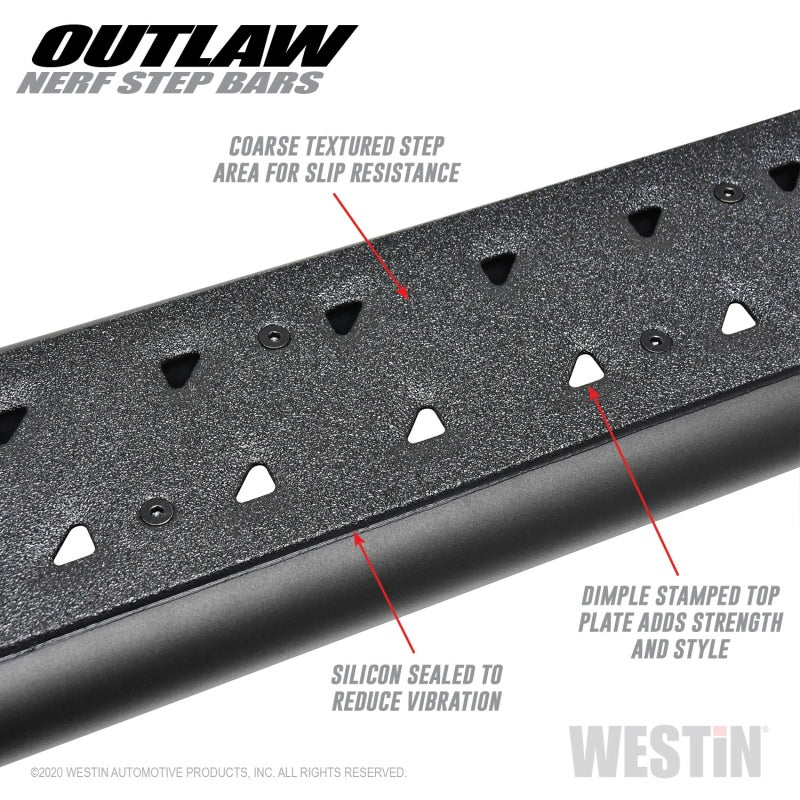 Load image into Gallery viewer, Westin 2020 Jeep Gladiator Outlaw Nerf Step Bars - Textured Black