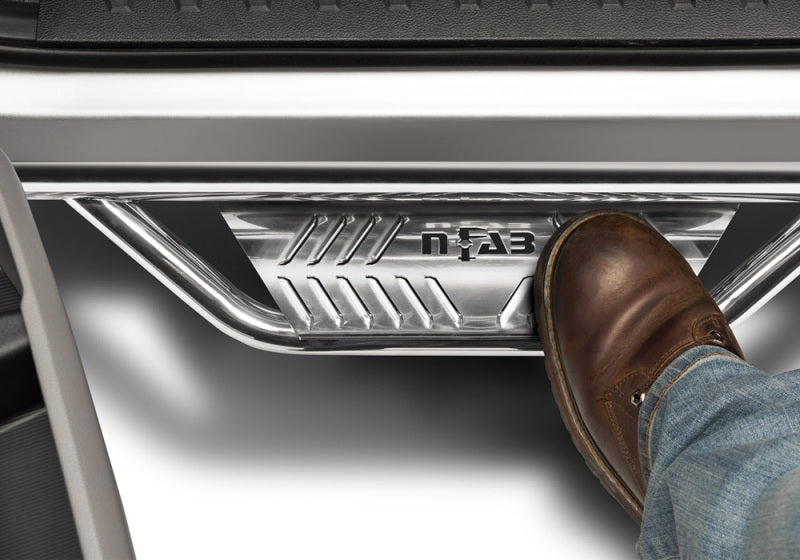 Load image into Gallery viewer, N-Fab 2022 Toyota Tundra CrewMax (All Beds) SRW Podium SS - Cab Length - 3in - Polished SS