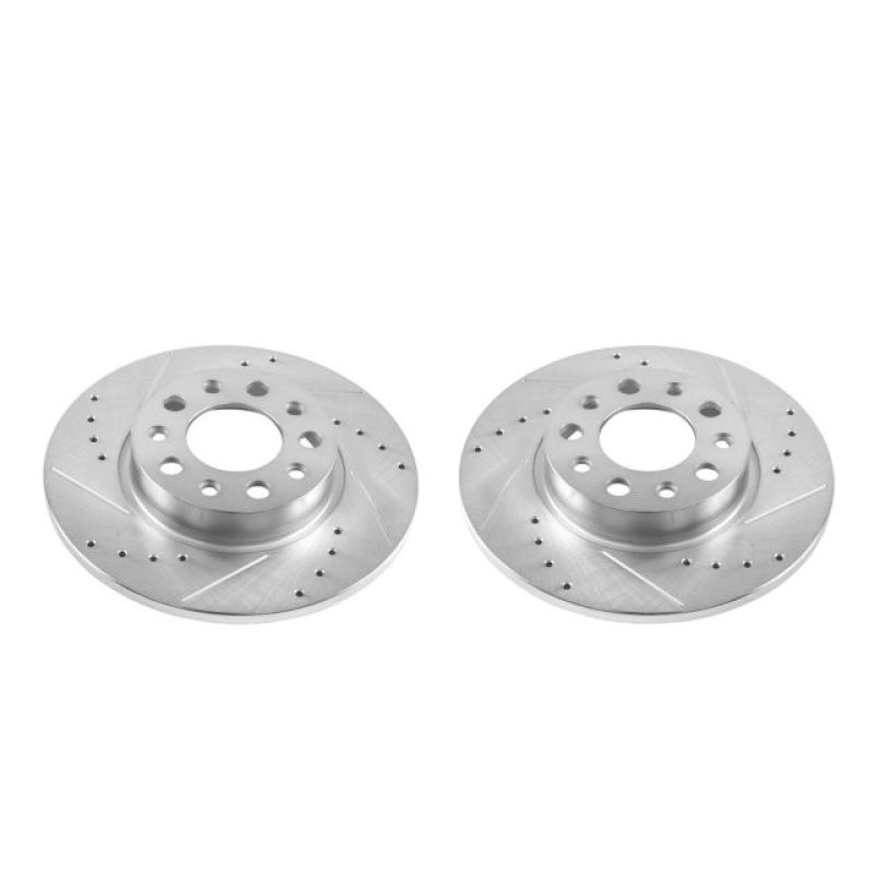 Load image into Gallery viewer, Power Stop 16-18 Fiat 500X Rear Evolution Drilled & Slotted Rotors - Pair