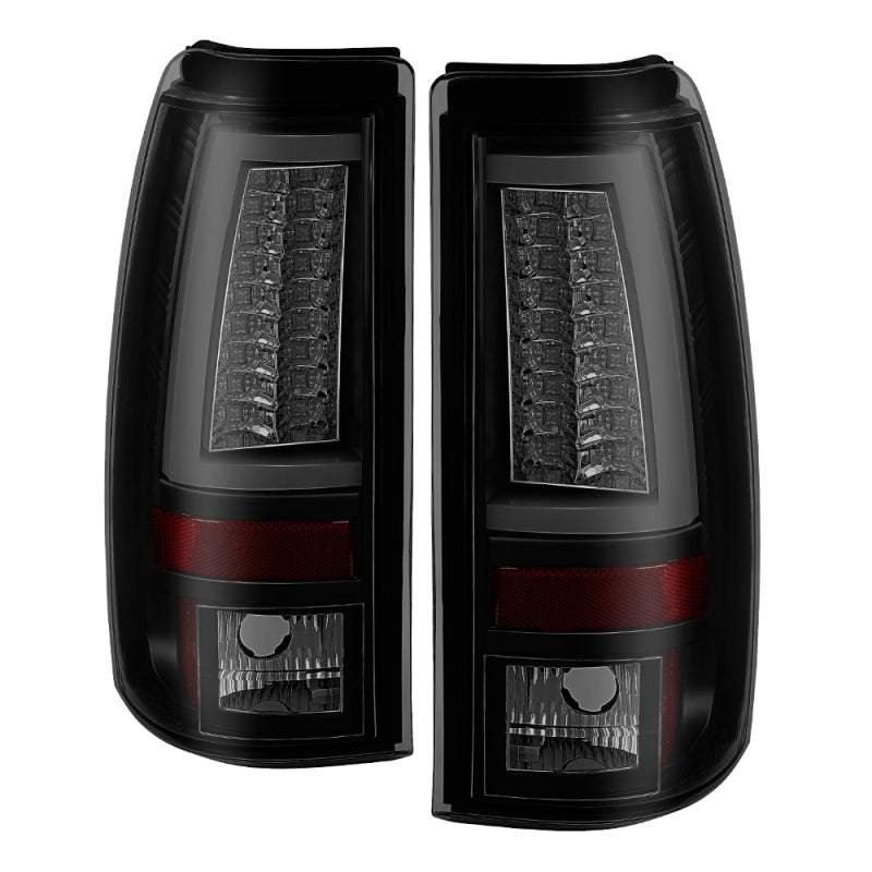 Load image into Gallery viewer, Spyder 03-06 Chevy Silverado (Does Not Fit Stepside) Version 2 LED Tail Lights - Black Smoke