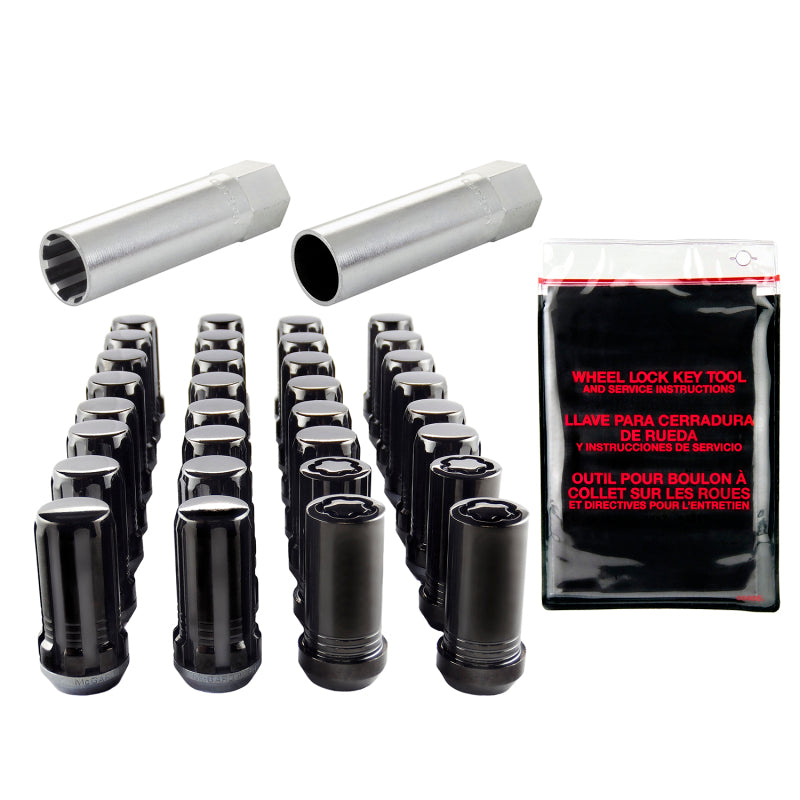 Load image into Gallery viewer, McGard SplineDrive Tuner 8 Lug Install Kit w/Locks & Tool (Cone) M14X1.5 / 1in. Hex - Blk