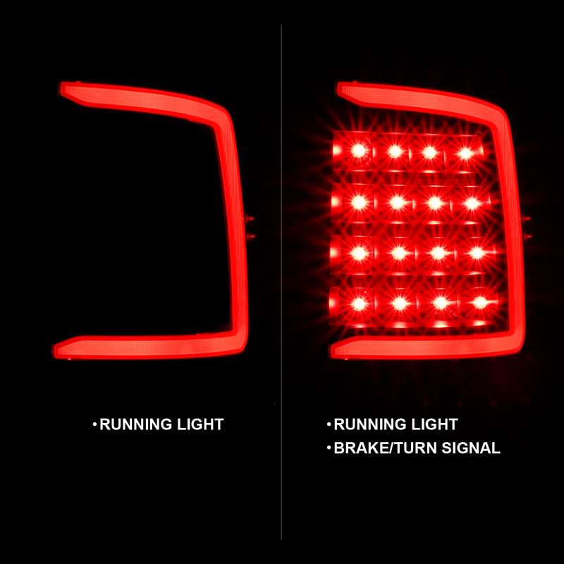 Load image into Gallery viewer, ANZO 2009-2018 Dodge Ram 1500 LED Taillight Plank Style Black w/Clear Lens