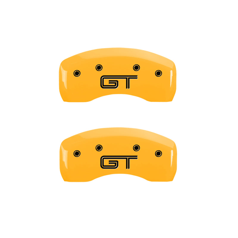 Load image into Gallery viewer, MGP 4 Caliper Covers Engraved Front & Rear MGP Black finish silver ch