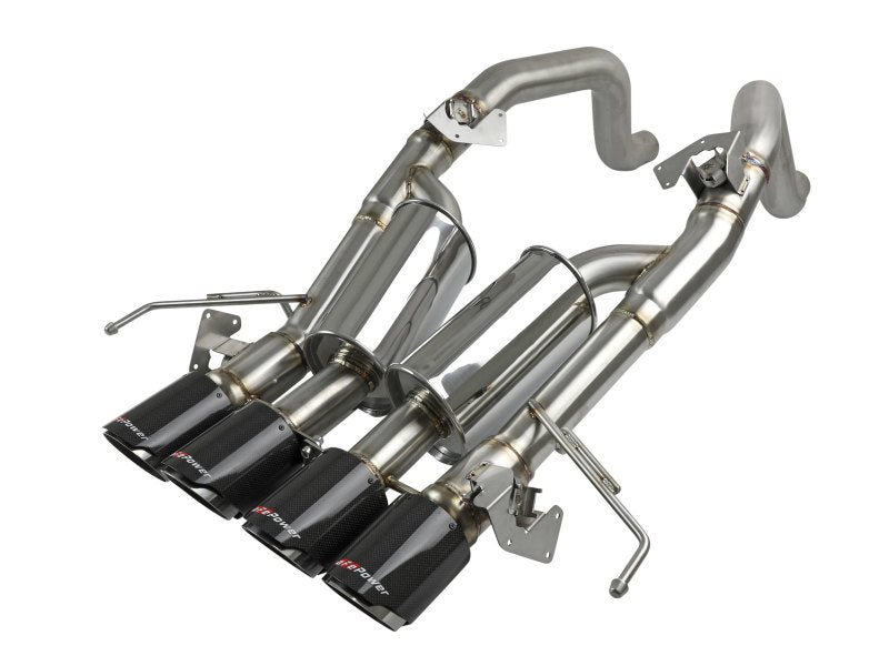 Load image into Gallery viewer, aFe MACH Force-Xp Axle-Back Exhaust System w/ Carbon Fiber Tips Chevrolet Corvette (C7) 14-19 6.2L
