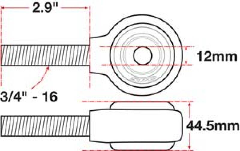 Load image into Gallery viewer, SPC Performance xAxis Rod End Ball Joint