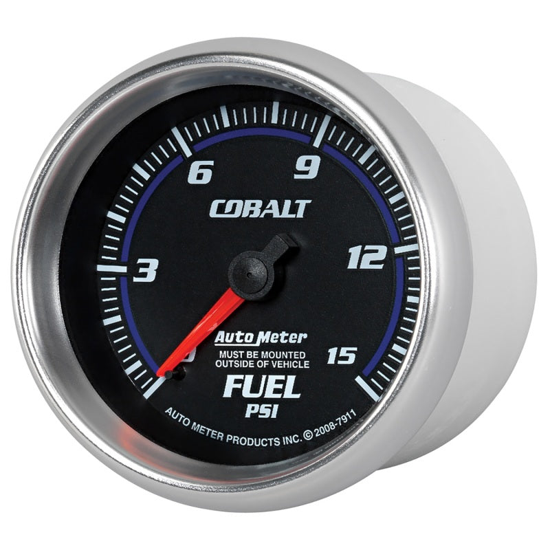 Load image into Gallery viewer, Autometer Cobalt 2-5/8in Mechanical Fuel Pressure Gauge 0-15 PSI