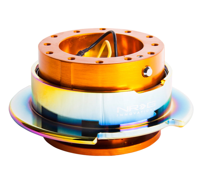 Load image into Gallery viewer, NRG Quick Release Gen 2.5 - Rose Gold Body / Neochrome Ring