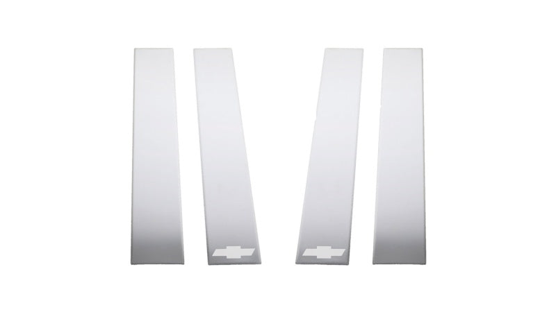 Load image into Gallery viewer, Putco 2020 Chevy Silv HD - Chevy Bow Tie Etching - Crew Cab / Double Cab (6pcs) SS Pillar Posts