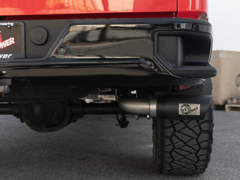 Load image into Gallery viewer, aFe Apollo GT Series 2019 GM Silverado/Sierra 1500 4.3L/5.3L 409 SS CatBack Exhaust System w/Blk Tip