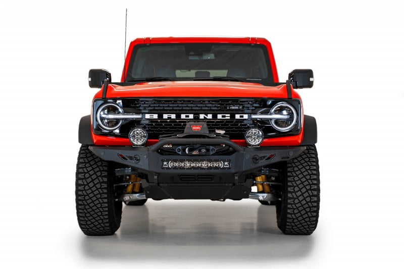 Load image into Gallery viewer, Addictive Desert Designs 2021+ Ford Bronco Rock Fighter Front Bumper - Hammer Black