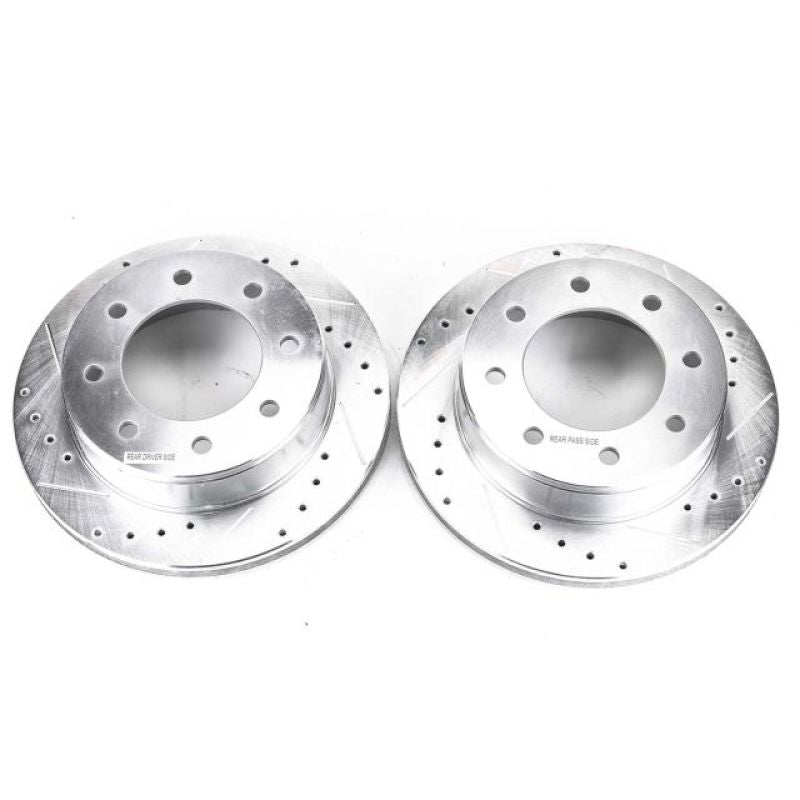 Load image into Gallery viewer, Power Stop 03-19 Chevrolet Express 2500 Rear Evolution Drilled & Slotted Rotors - Pair