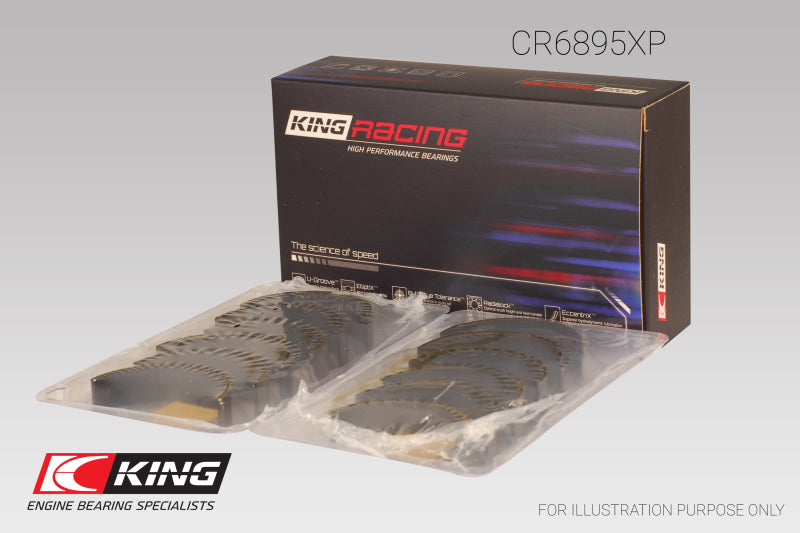 Load image into Gallery viewer, King Ford Ecoboost 3.5L V6 pMaxBlack Coated Connecting Rod Bearing Set - Size +0.25mm
