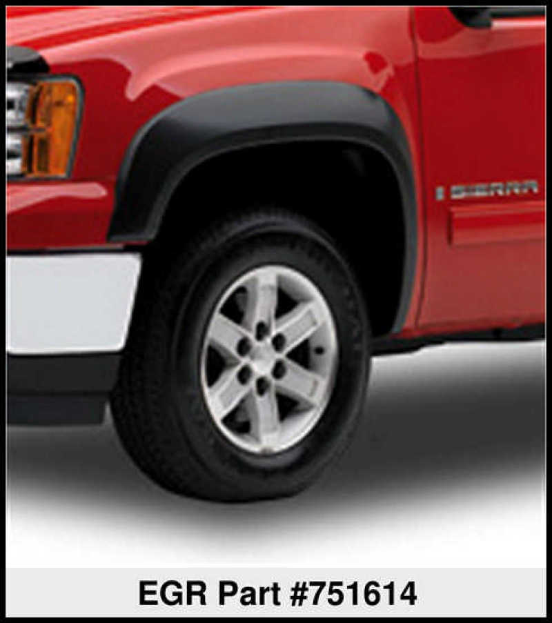 Load image into Gallery viewer, EGR 07-10 GMC Sierra HD 6-8ft Bed Rugged Look Fender Flares - Set